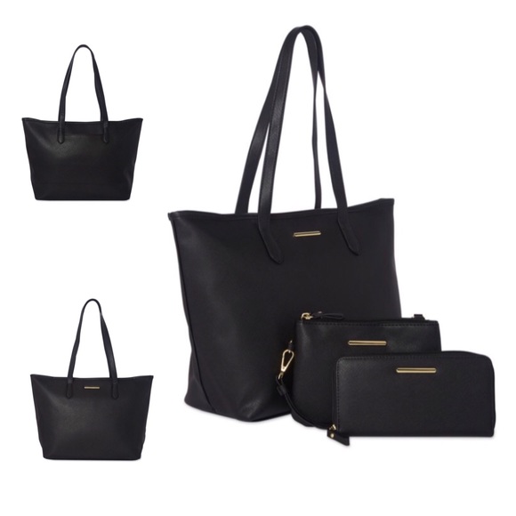 Time and Tru Handbags - Saffiano 3 Piece HandBag Set